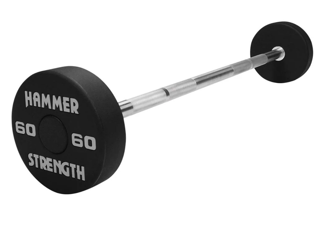 Hammer Strength Round Urethane Fixed Barbells - Outlet